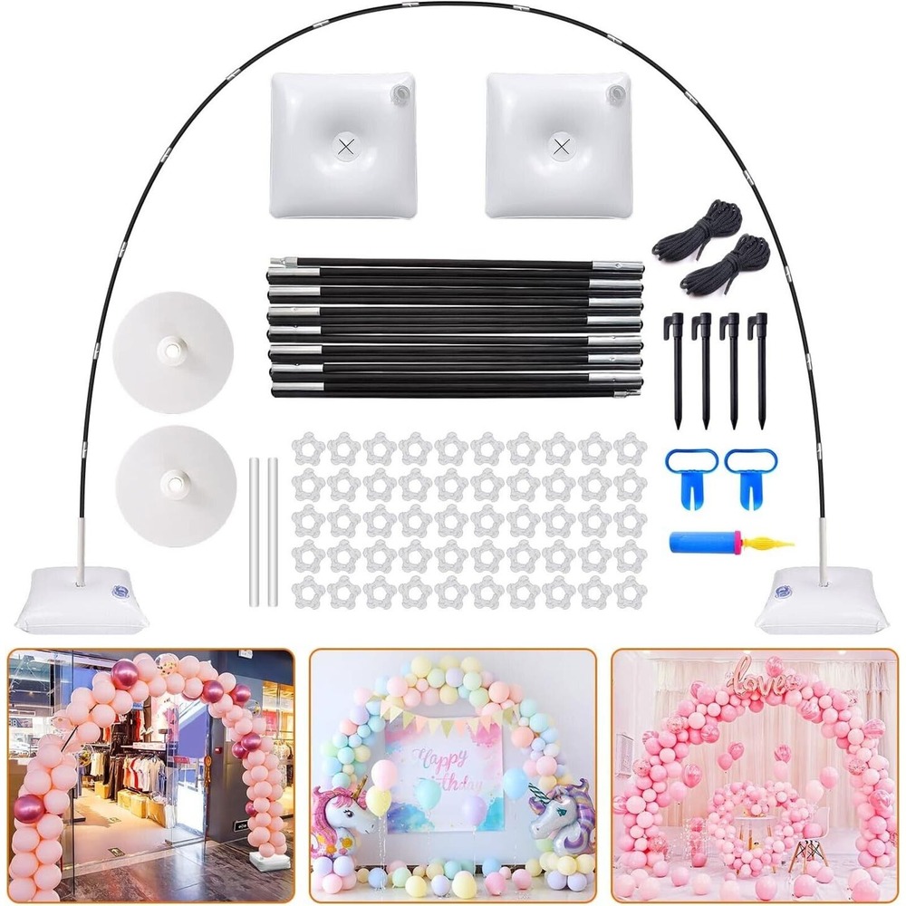 Chamvis Balloon Arch Kit, 9FT Height & 10FT Width Adjustable Balloon Arch Stand: